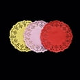 thumbnail image 2 of CIMAXIC 300PCS Paper Doilies Cake Packaging Pads Oil-Absorbing Red Pink Yellow, 2 of 8