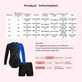 thumbnail image 7 of Haitryli Long Sleeve Gymnastics Leotard Kids Girls with Athletic Shorts Ballet Dance Skating Unitard Dancewear Blue 10, 7 of 7