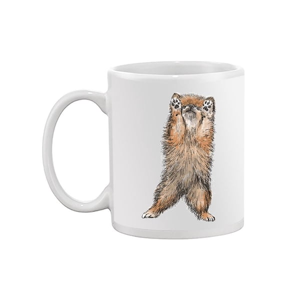 Standing Pomeranian Mug -Image by Shutterstock,