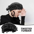 thumbnail image 5 of Turban Hat, Tassel-edged Men's Hair Wrap Design Hats, 5 of 5
