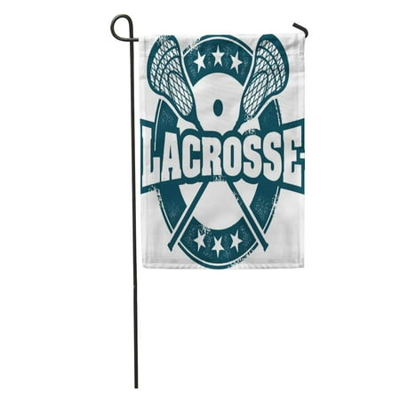 KDAGR Lax Vintage Lacrosse Sport Stamp Helmet NCAA Youth College Distressed Garden Flag Decorative Flag House Banner 28x40