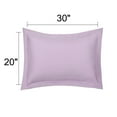 thumbnail image 2 of PiccoCasa 2 Pack 1800 Microfiber Oxford Pillowcases,  Queen Lavender, 2 of 7