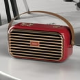 thumbnail image 1 of TIMIFIS Radio Bluetooth Speaker Outdoor Portable Bluetooth Stereo Radio Wireless Retro Handheld Support TF Card - Summer, 1 of 5
