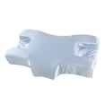 thumbnail image 1 of Memory Foam Neck Pillow,Comfortable Beauty Sleep Pillow, Back Sleeping Pillow for Girls Blue, 1 of 8