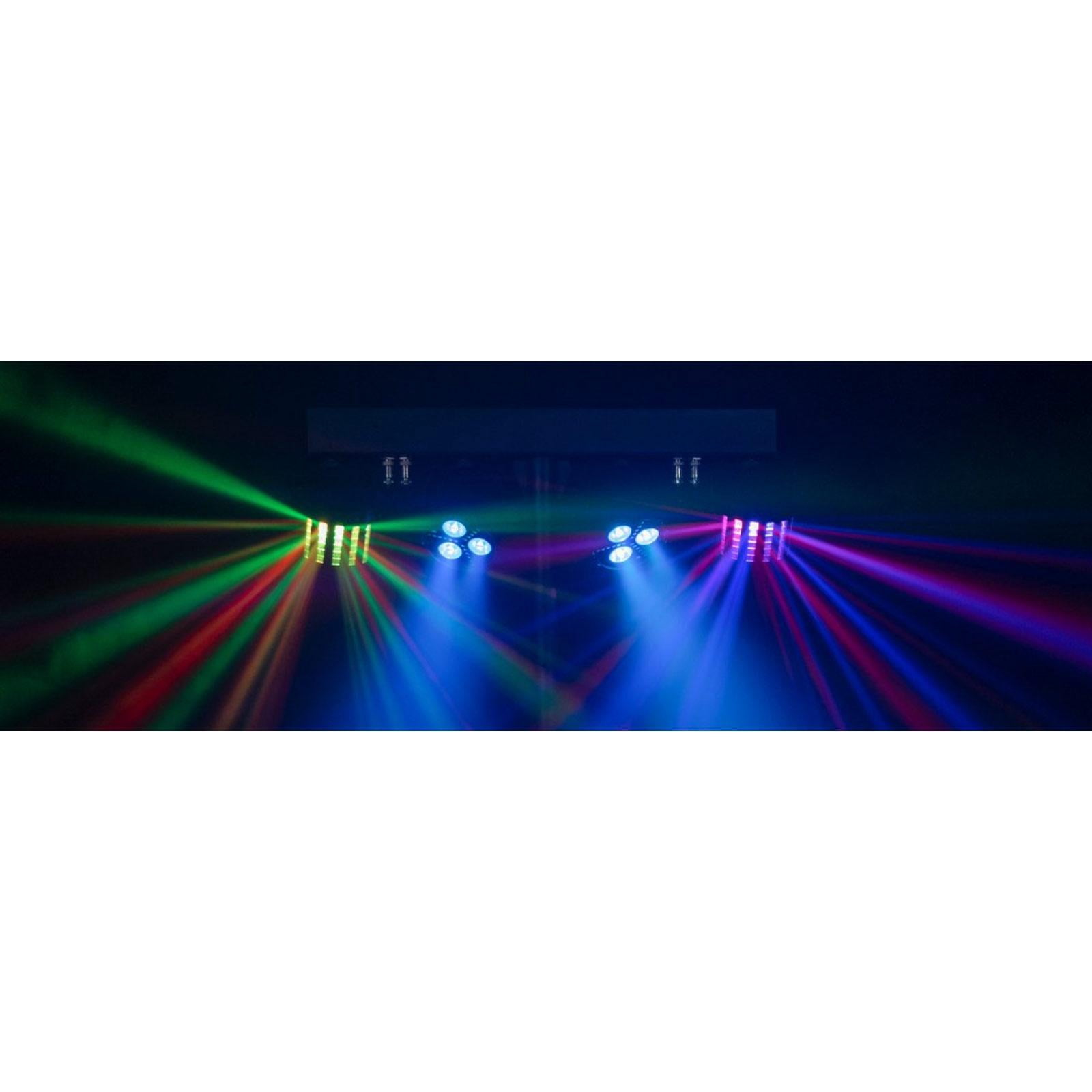 ColorKey CKU-3020 PartyBar GO Compact Powered Lighting Package with Chauvet DJ Hurricane 700 Fog Machine