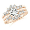 thumbnail image 4 of ANGARA Natural Diamond Sunburst Engagement Ring Wrap in 14K Rose Gold for Women (Size-2.6mm| Color-H| Clarity-SI2) | April Birthstone, Anniversary, Jewelry Gift for Women | Natural Diamond Ring, 4 of 10