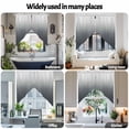 thumbnail image 6 of Swag Curtain Valances Grey Ombre Swag Valances for Kitchen Windows Gradient Gradual Color Short Topper Curtains Valance Tier Pair for Kitchen Bedroom Living Room Bathroom 28"x36", 6 of 8