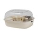 thumbnail image 3 of Hábitat de jaula de hámster portátil con hámster de hámster de casa portátil superior abierta beige, 3 of 8
