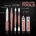 thumbnail image 4 of Stainless Steel Manicure Set Pedicure kit Scissor Tweezer Ear Pick Toe Nail Clipper Facial Care Tool, 15 Pcs, 4 of 8