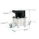 thumbnail image 5 of Válvula solenoide de agua de alimentación de entrada de 1/4 ", rápida normalmente cerrada N / C para purificador de agua doméstico de sistema Soledad válvula de solenoide, 5 of 9