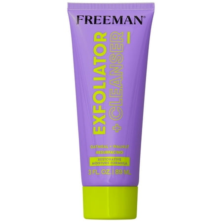 Freeman Skincare Restorative Moisturizing Facial Exfoliator + Cleanser, for Dryness, 3 fl. oz.