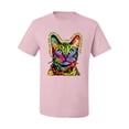 thumbnail image 2 of Wild Bobby, Cats Are Like Potato Chips Colorful Rainbow Cat Animal Lover Men's Graphic T-Shirt, Light Pink, 4XL, 2 of 3