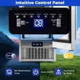thumbnail image 4 of Costway Freestanding Ice Maker, 110 lbs/24H Undercounter/ Ice Machine with 25 lbs Capacity Silver, 4 of 10