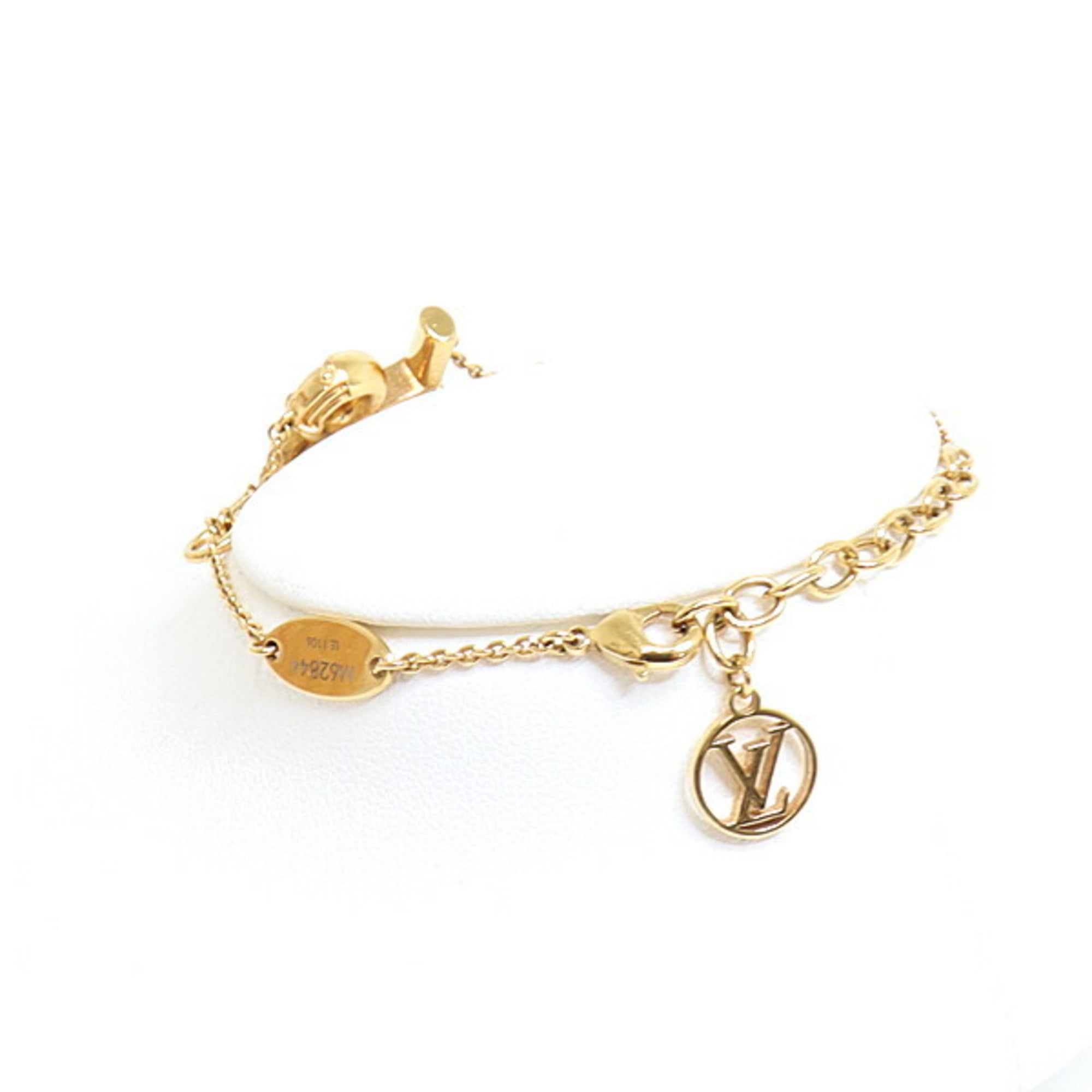 Louis Vuitton 18K White Gold Monogram Charm Bracelet – THE CLOSET