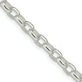 thumbnail image 5 of Sterling Silver Oval Rolo Chain 16", 5 of 5