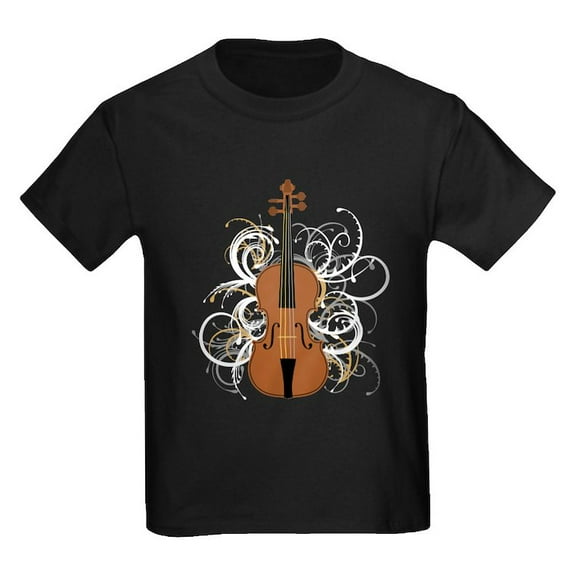 CafePress - Violin Kids Dark T Shirt - Dark T-Shirt Kids XS-XL