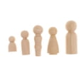 thumbnail image 1 of 5X de Clavijas Estatuilla Inacabada Decorativo Muñequitas de para 5cm perfecl Topper de pastel, 1 of 8