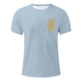 thumbnail image 4 of Vivianyo HD Short Sleeve Shirt for Men,Big Summer Fashion Casual Men's Round Neck Printed T-shirt Top, 4 of 4