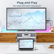 Duomigo Wireless HDMI Transmitter & Receiver Kit, 4K to 1080P Converter with Dual-Band 2.4G/5GHz WiFi, Plug & Play HDMI Extender for HD Streaming from Laptop/PC/Projector to TV/Monitor