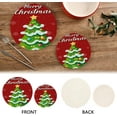 thumbnail image 4 of FREEAMG Vivid Christmas Tree Trivets for Hot Pots and Pans and Pot Holders 2PCS – Cotton Rope Round Mats, Hot Pads for Kitchens, Coasters, Placemats, 4 of 7