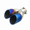 thumbnail image 1 of Universal Car Accessories Heart Shape Style Stainless Steel Exhaust Tips Muffler Tail Double-Pipe Tube Tips, 1 of 7