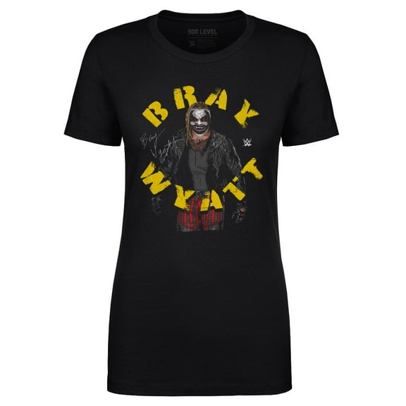 Women's 500 Level Black Bray Wyatt Arch Name T-Shirt