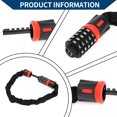 thumbnail image 2 of Candado de cadena de seguridad para bicicleta Unique Bargains, candado de combinación reiniciable de 5 dígitos, 60 cm, negro y rojo, 1 pieza, 2 of 6