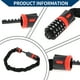 thumbnail image 2 of Candado de cadena de seguridad para bicicleta Unique Bargains, candado de combinación reiniciable de 5 dígitos, 60 cm, negro y rojo, 1 pieza, 2 of 6