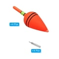 thumbnail image 3 of Uxcell 1oz Lighted Fishing Slip Bobbers EVA Light Up in Red Fishing Float with Battery 4 Pack, 3 of 5