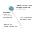 Lotion Applicator and Massager Handheld Long Handled Easy Reach Roll