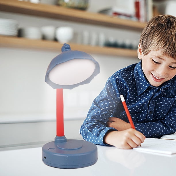 Lámpara de escritorio LED recargable y plegable, luz blanca, ajuste de temperatura de color, sin reflejos, protección contra la luz azul, lámpara de lectura para oficina, de metal, portátil,