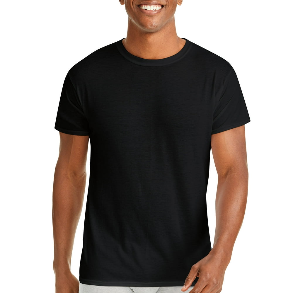 Hanes - Hanes Men's Assorted Tagless ComfortSoft Crewneck T-Shirts, 6 Pack - Walmart.com
