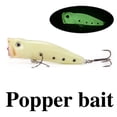 thumbnail image 4 of CEORPER 5Pcs Artificial Hard Baits Crankbait Glows in Dark Fishing Spinner Fishing Lures, 4 of 11