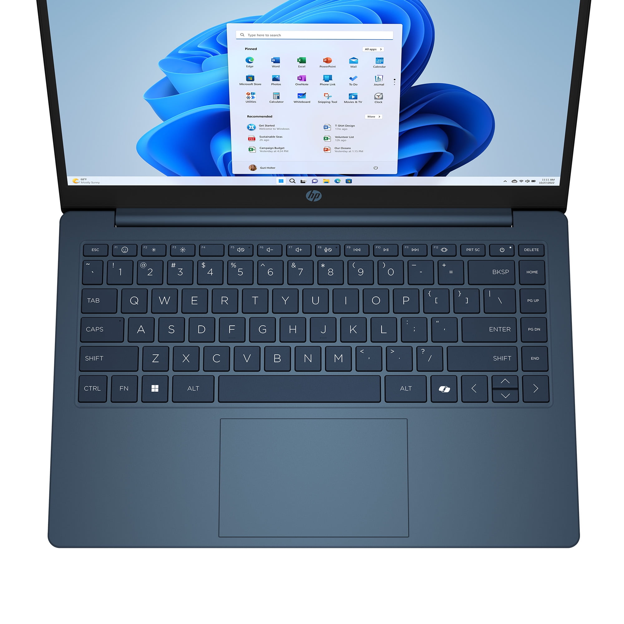 HP Stream 14 inch Win 11 Laptop Intel Processor N150 4GB 128GB eMMC Blue (12-mo. Microsoft 365 included)
