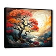 thumbnail image 2 of Designart "Fauvist Oak Revival" Tree Oak Floater Framed Wall Art Living Room, 2 of 5