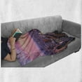 thumbnail image 6 of Cityscape Soft Flannel Fleece Blanket, New York City Midtown with Empire State Building Sunset Business Center Rooftop Photo, Cozy Plush for Indoor and Outdoor Use, 50" x 70", Peach, by Ambesonne, 6 of 6