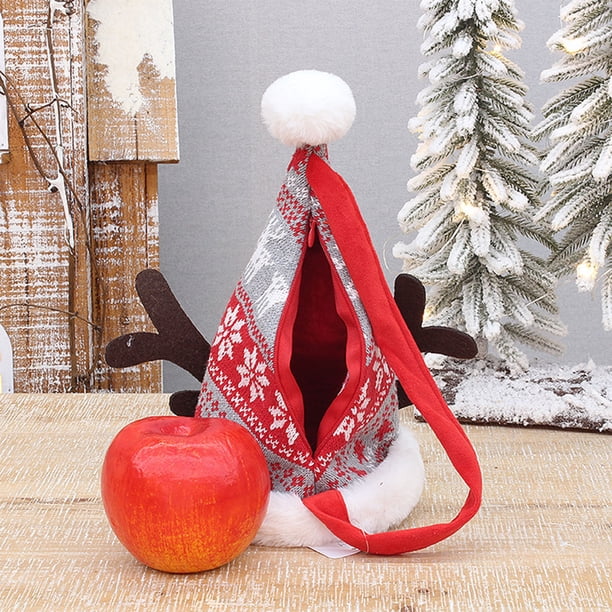 Bolsa de Regalo Navideña, Bolsita de Tela Tejida con Cremallera para Dulces y Golosinas, Roja y Verde, Ideal para Fiestas Navideñas, 28 X 15 X 15 Cm, 1 Unidad