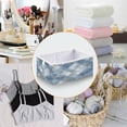 thumbnail image 4 of Foldable Fabric Storage Bin Home Cubes Clothing Organizer Bins Large Collapsible Box Basket for Home Organizer Blue Plaid Pattern, 4 of 7