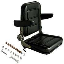 Koomaha Universal Seat for Forklift Garden Tractor Lawn Mower w/Adjustable Backrest