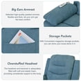 thumbnail image 6 of Power Lift Recliner Chair with Adjustable Massage and Heat for Elderly, Overstuffed Wide Oversized Electric Recliner Chair with Infinite Position and Side Pocket for Living Room, Blue, 6 of 8