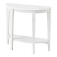 thumbnail image 3 of Furniture of America Lune 1-Shelf Wood White Pure Hallway Console Table, 3 of 10