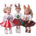 thumbnail image 1 of Ensemble de Jupe de Poupée Festive 12PCS Kit de Vêtements de Poupée Mignon Ensemble de Poupée pour Noël, 1 of 10