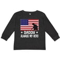 thumbnail image 3 of Inktastic Military Soldier Daddy Always My Hero Boys or Girls Long Sleeve Toddler T-Shirt, 3 of 5