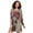 A Leopard Print With Roses Pattern, variant on Nightgowns For Women Long Sleeve Night Shirts Print Sleepwear Floral and Leopard Pattern
