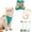 Orange green, variant on Reflective Cat Harness and Leash Set, Escape Resistant Adjustable Pet Harness for Small Medium Large Cats, Kittens, Puppies and Rabbits
