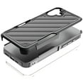 thumbnail image 2 of For Iphone 16 Plus 6.7 Inch Noble Lined Shockproof Dual Layer Hybrid - Blackgrey, 2 of 6