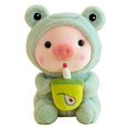thumbnail image 1 of Peluche de Boba Pig de 25/35cm para niña, muñeco de peluche de cerdo rosa, Rana, Tigre, conejito, regalo de cumpleaños, 1 of 5
