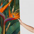 thumbnail image 3 of Chilfamy Bird of Paradise Flower Leaves Digital Painting Shower Curtain with Hooks, Cloth Fabric Bathroom Decor Set 100% Polyester Home Bathtubs Bathroom Decoration Set 60x72, 3 of 7