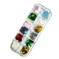 thumbnail image 2 of D-GROEE 1 Box Snowflake Nail Art Glitter Sequins 12 Colors 3D Holographic Snowflake Nail Decals Flakes for Nails Manicure Paillettes Ultrathin Glitters Nail Art Supplies for Women Nail Art Decoration, 2 of 8