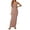 Beige, variant on Women's Summer Maxi Dress, Sleeveless Solid Color Scoop Neck Casual Tank Long Dress with Stretch, 1PC, S-XXXL
